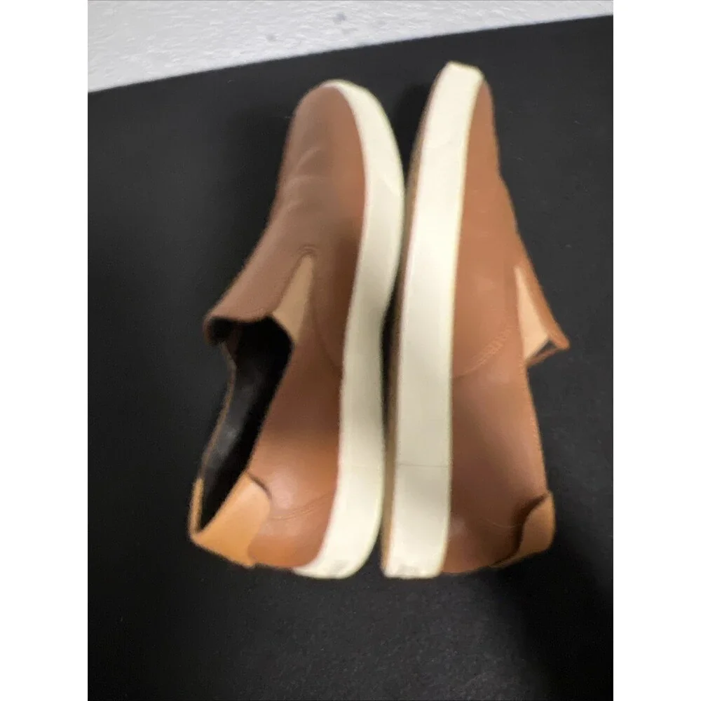 Cole Haan Grandseries Leather Slip On Sneakers Casual Shoes Brown Mens Size 10